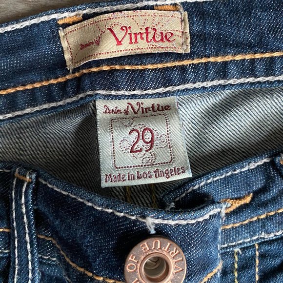 Denim of Virtue Women's Mid-Rise Premium Jeans 29 Bootcut - Picture 4 of 8